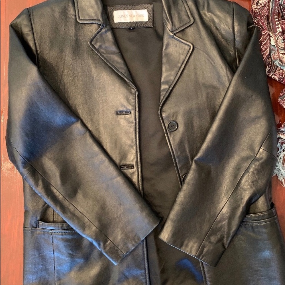 Jones New York Leather Jacket S